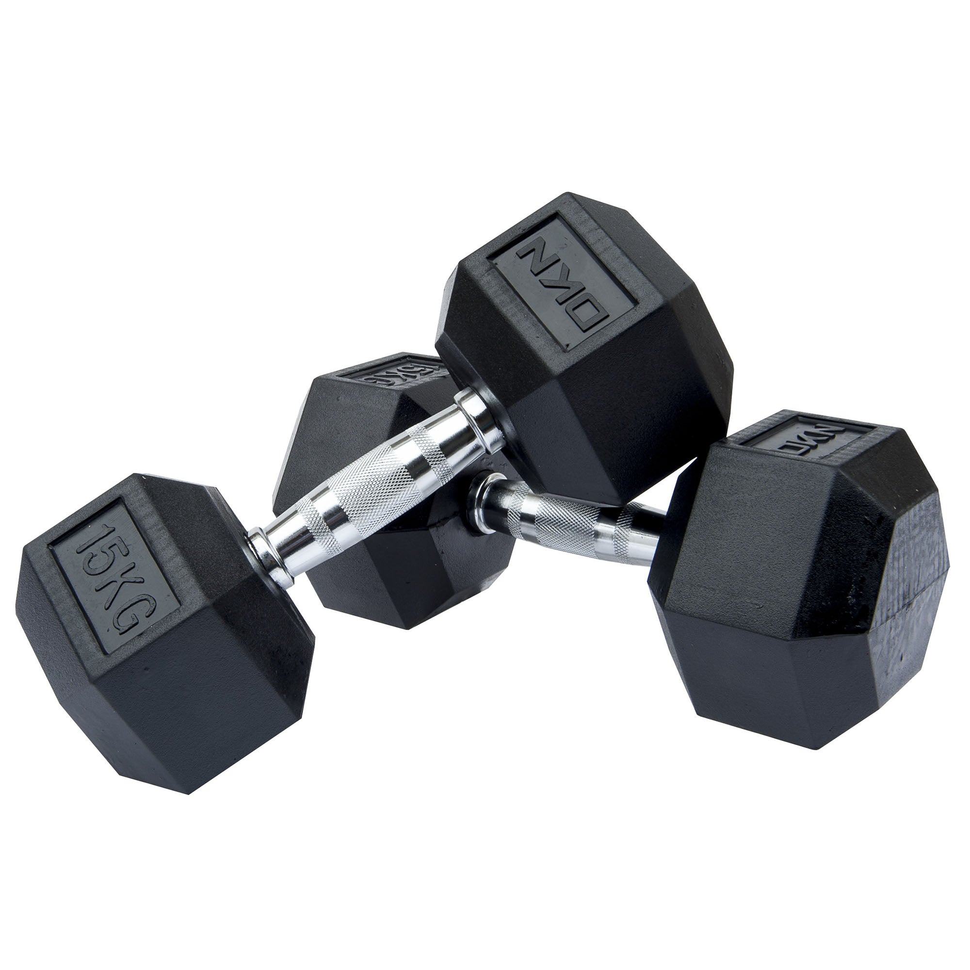 Image of DKN Rubber Hex Dumbbells