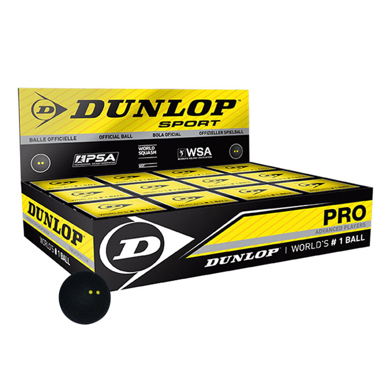 Dunlop Pro Squash Balls - 1 dozen