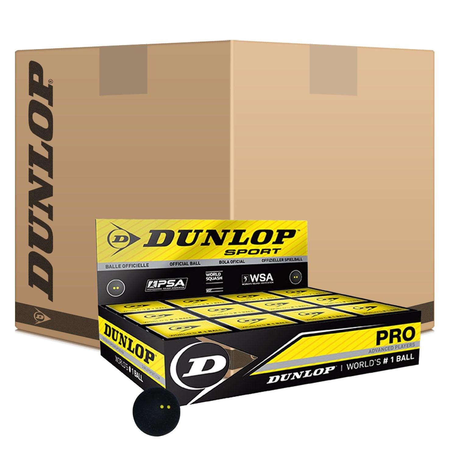 Dunlop Pro Squash Balls - 6 dozen