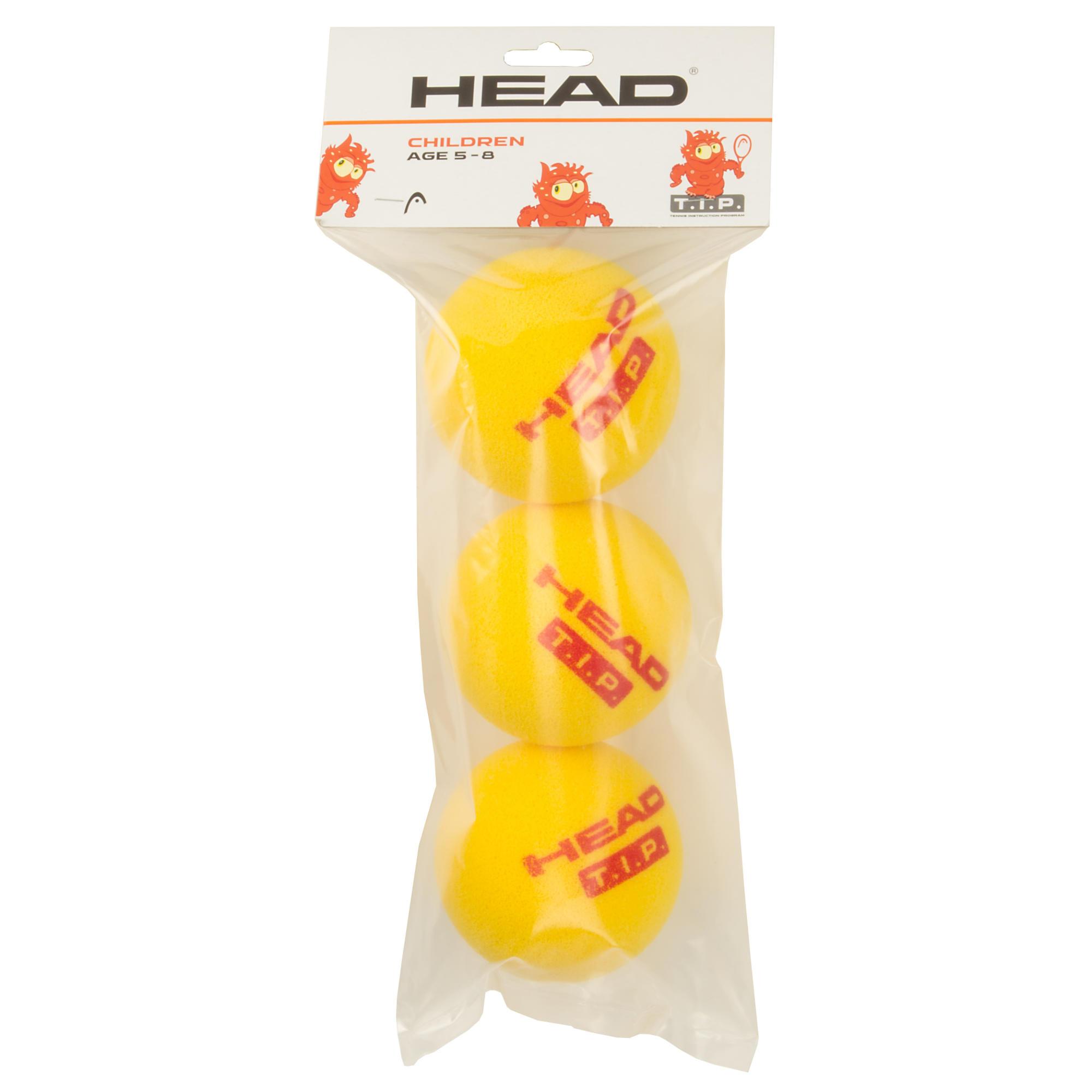 Head TIP Foam Mini Tennis Balls - Pack of 3