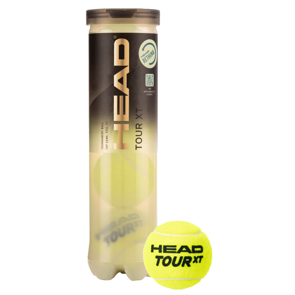 Head Tour XT Tennis Balls - Tube of 4