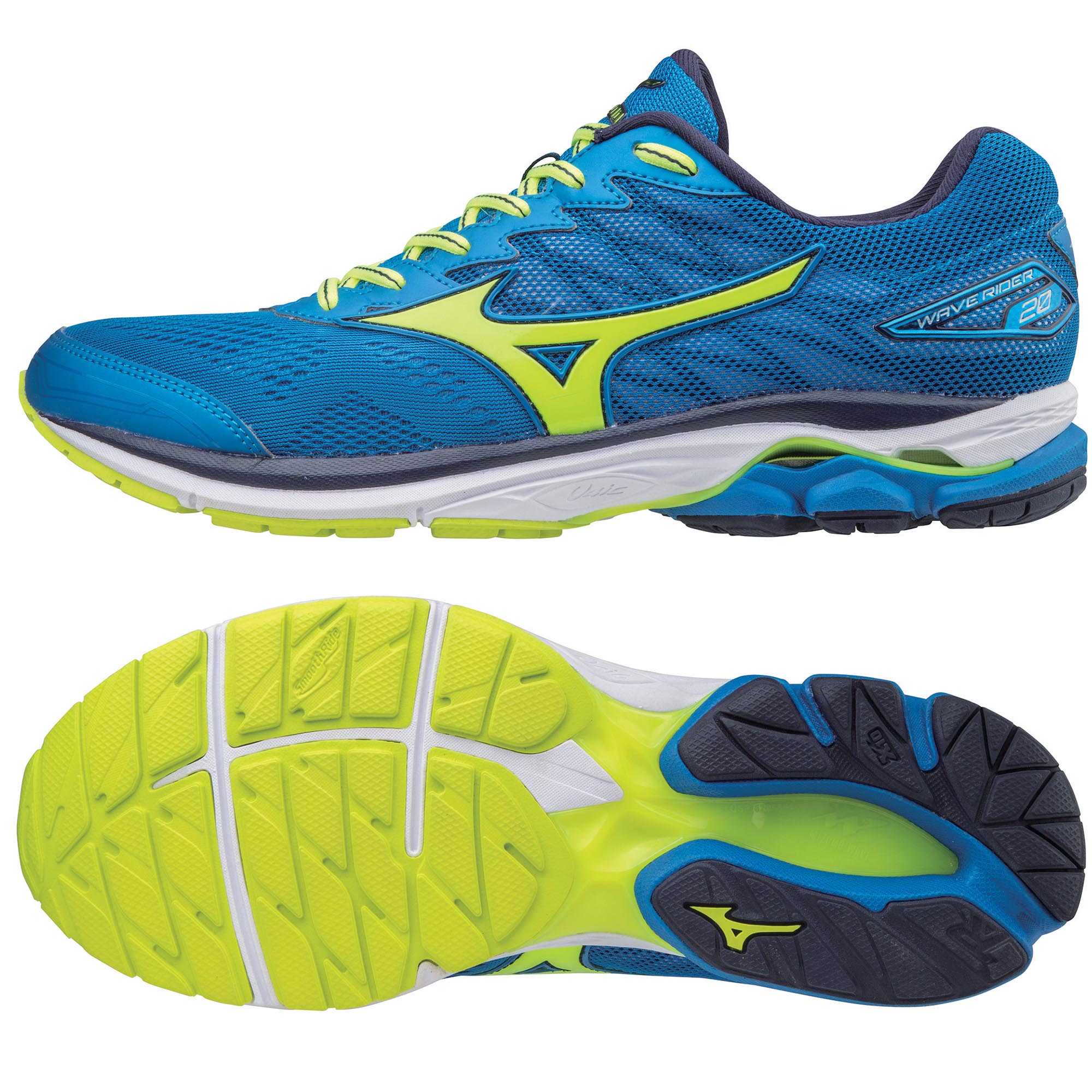 mizuno wave rider 20 running shoes - aw17