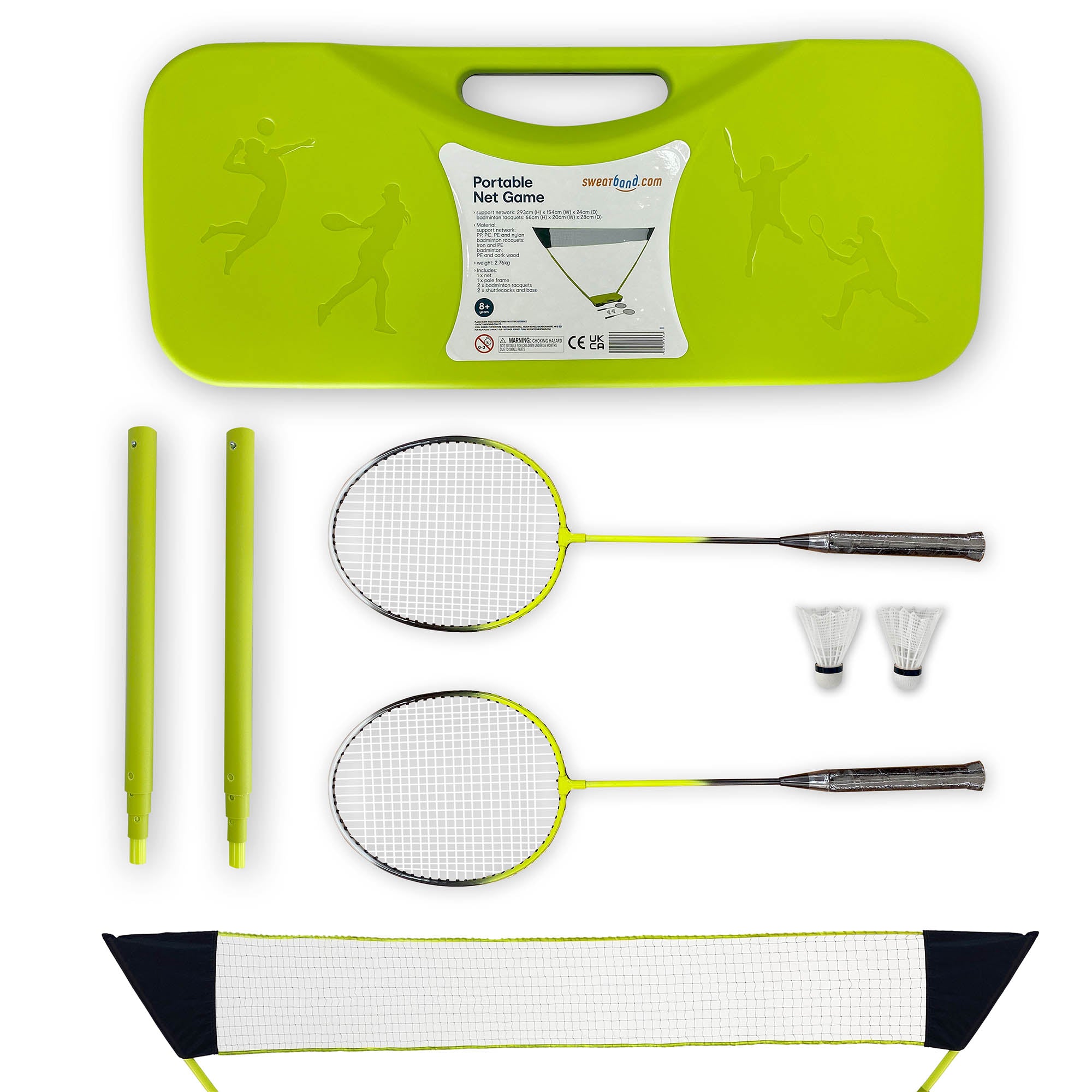 Sweatband.com 2 Player Portable Junior Badminton Set