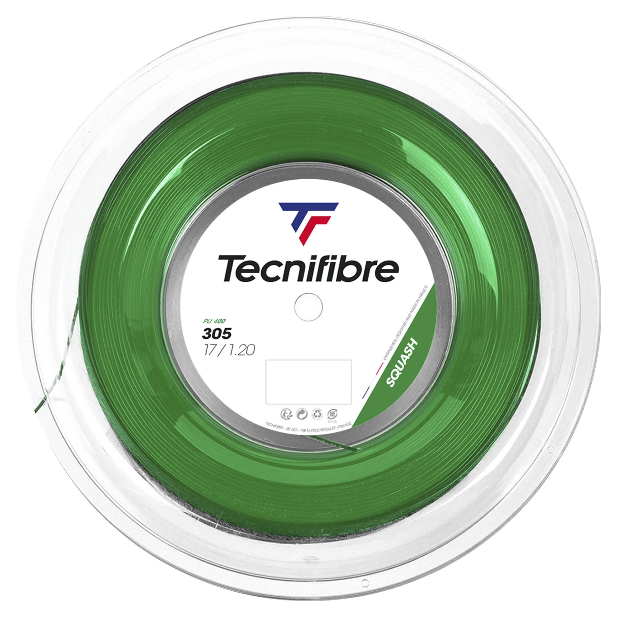 Tecnifibre 305 Premium Green Squash String - 110m Reel