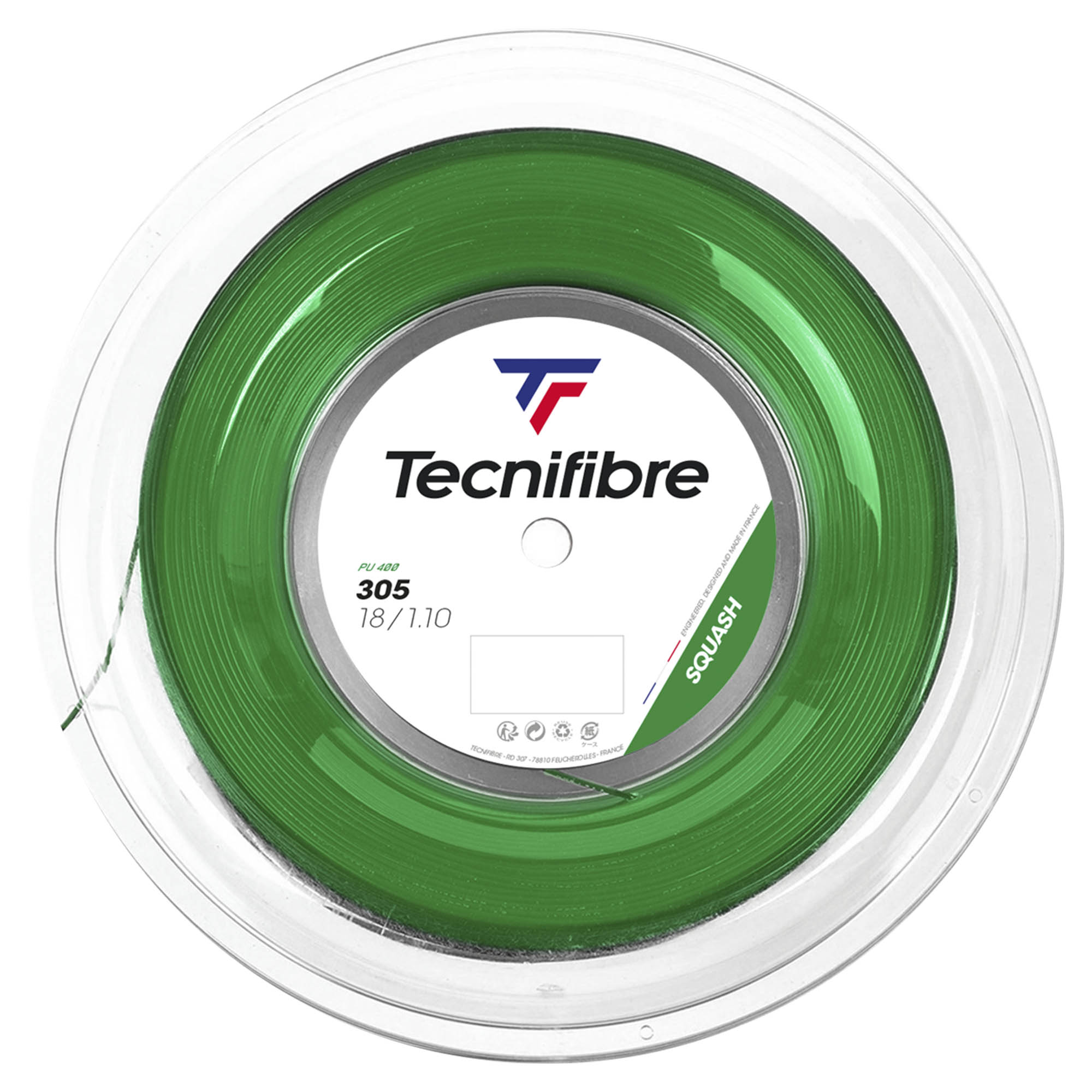 Tecnifibre 305 Premium Green Squash String - 200m Reel