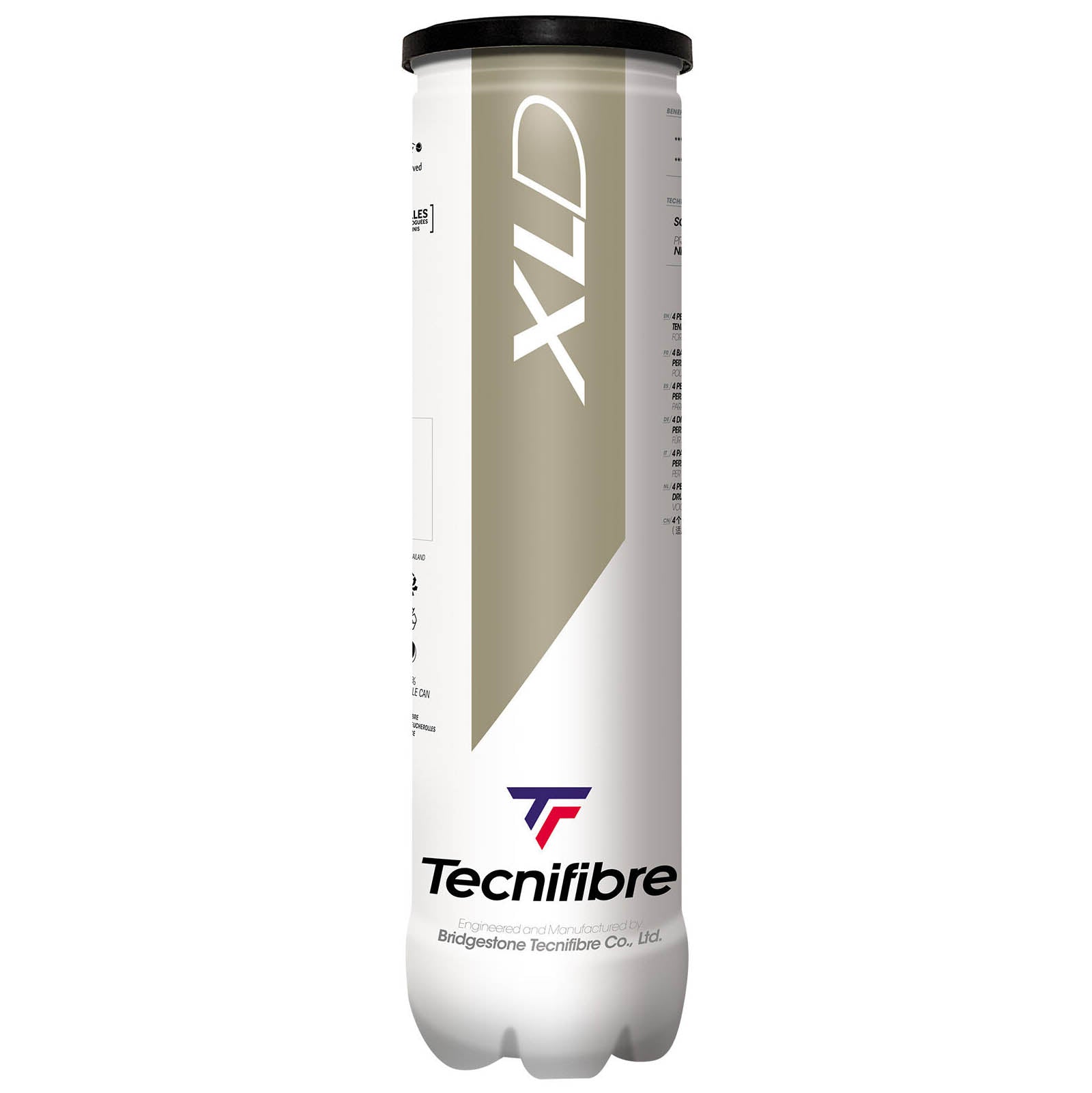 Tecnifibre XLD Tennis Balls - Tube of 4