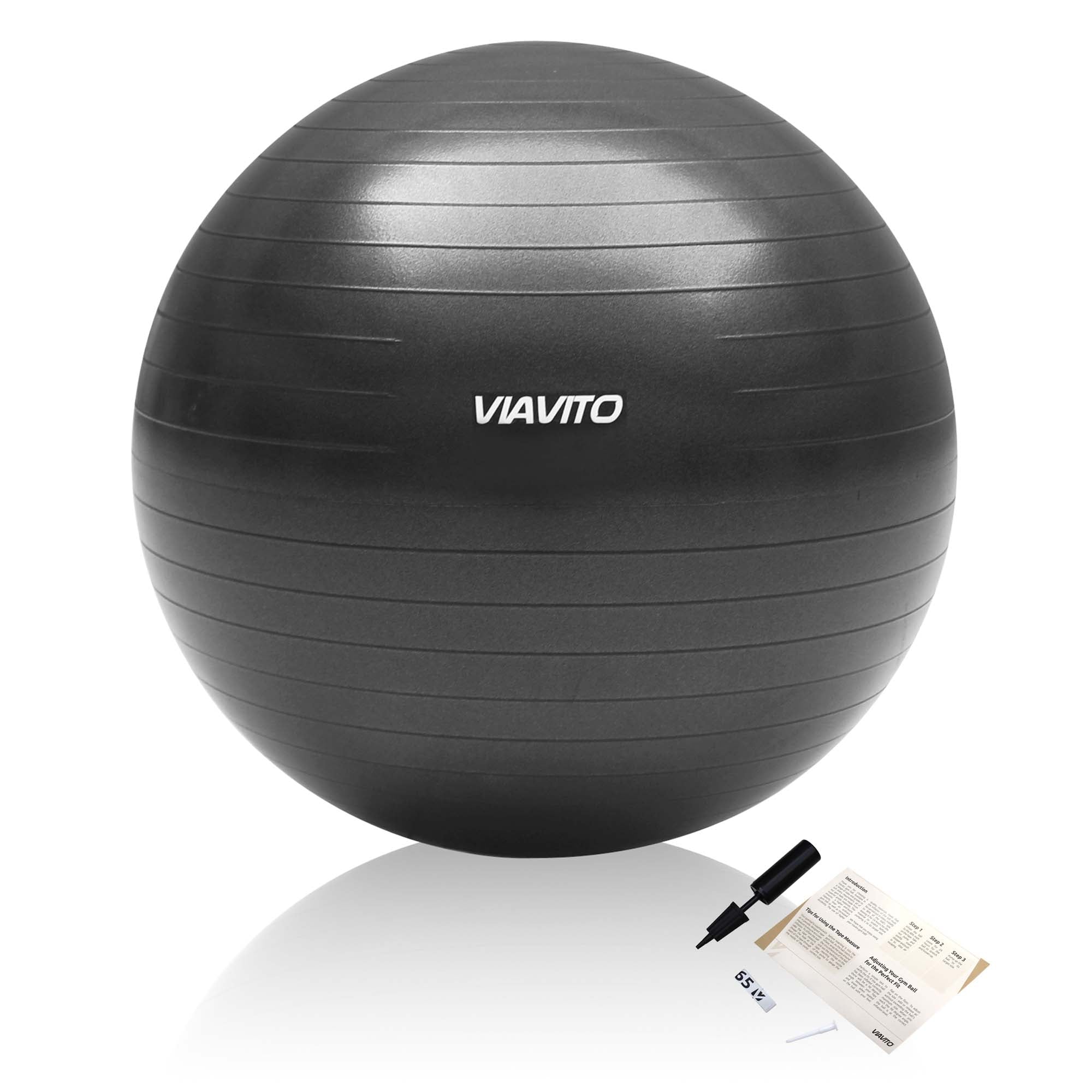 Viavito 500kg Studio Anti-burst 65cm Gym Ball - Champagne