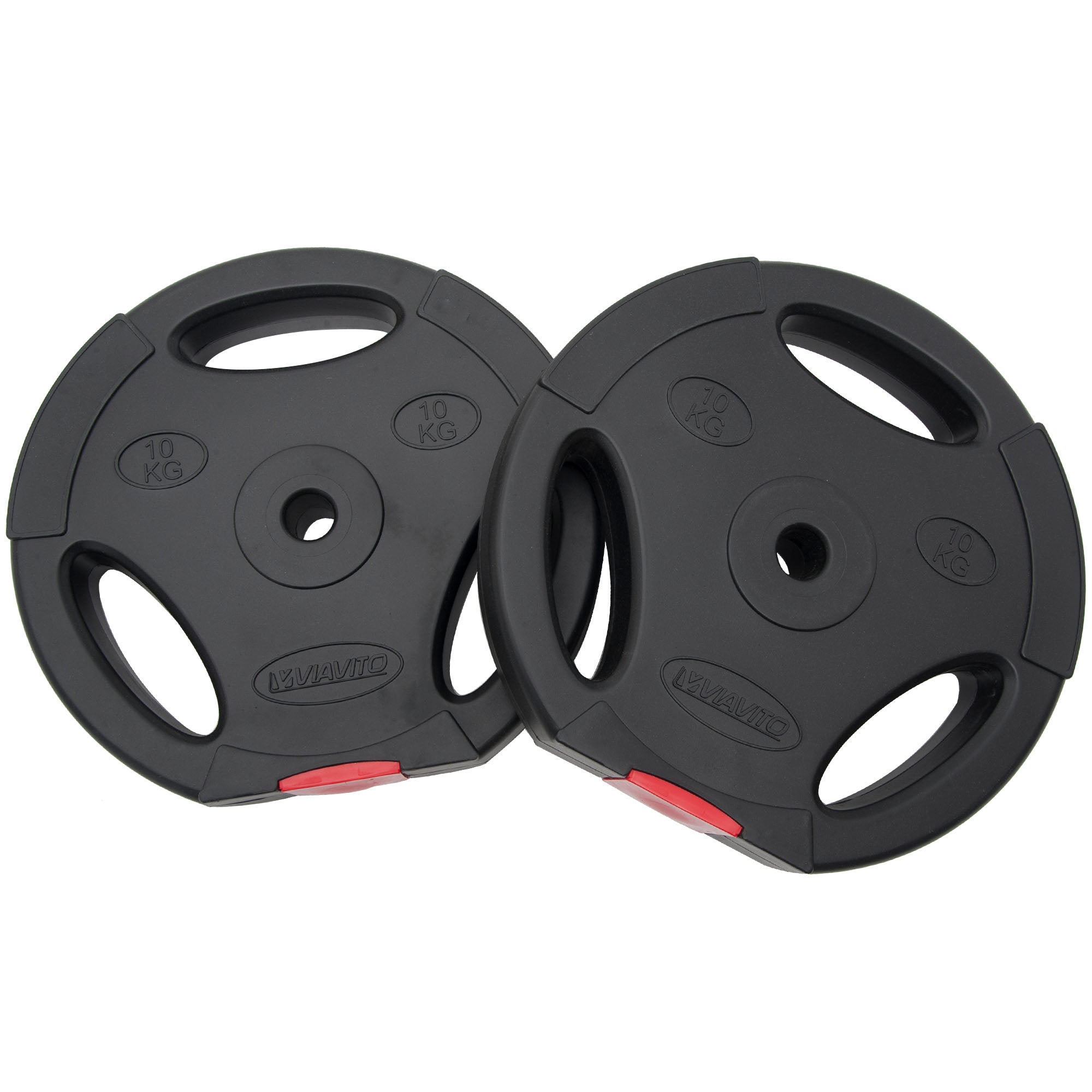 Viavito Tri Grip Vinyl Standard Weight Plates