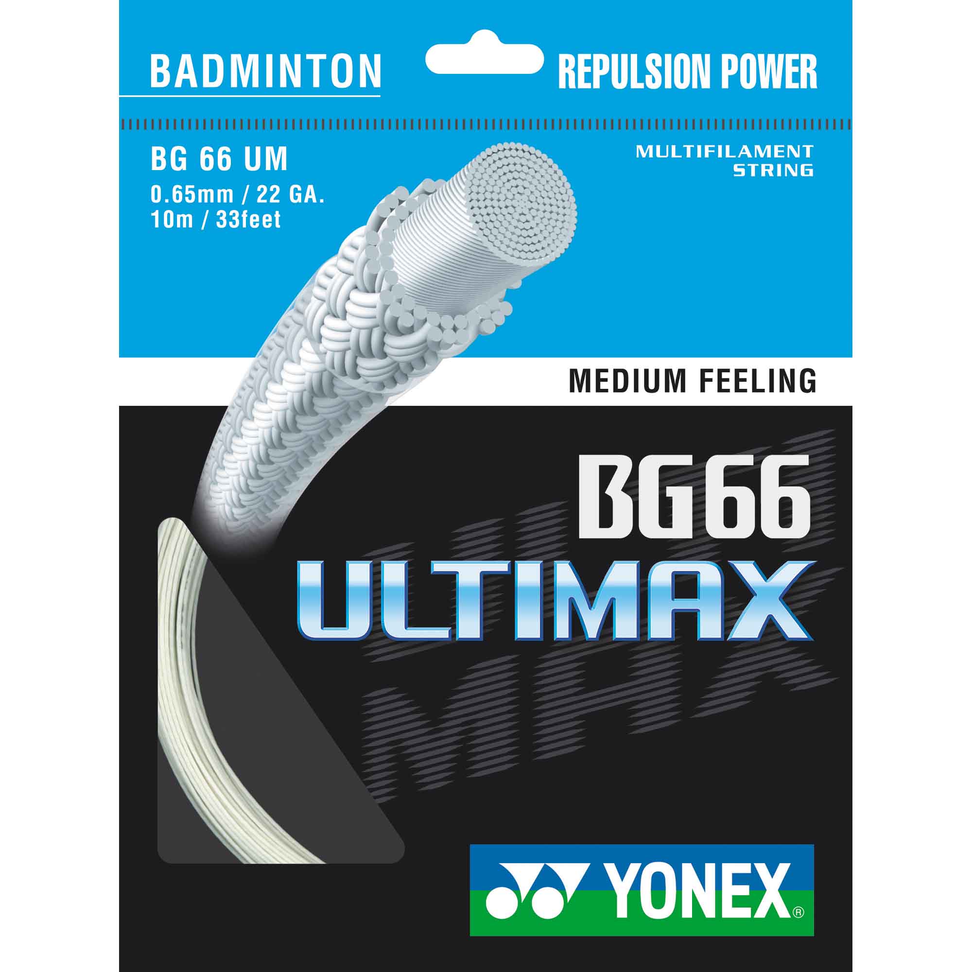 Yonex BG-66 Ultimax Badminton String - 10m Set