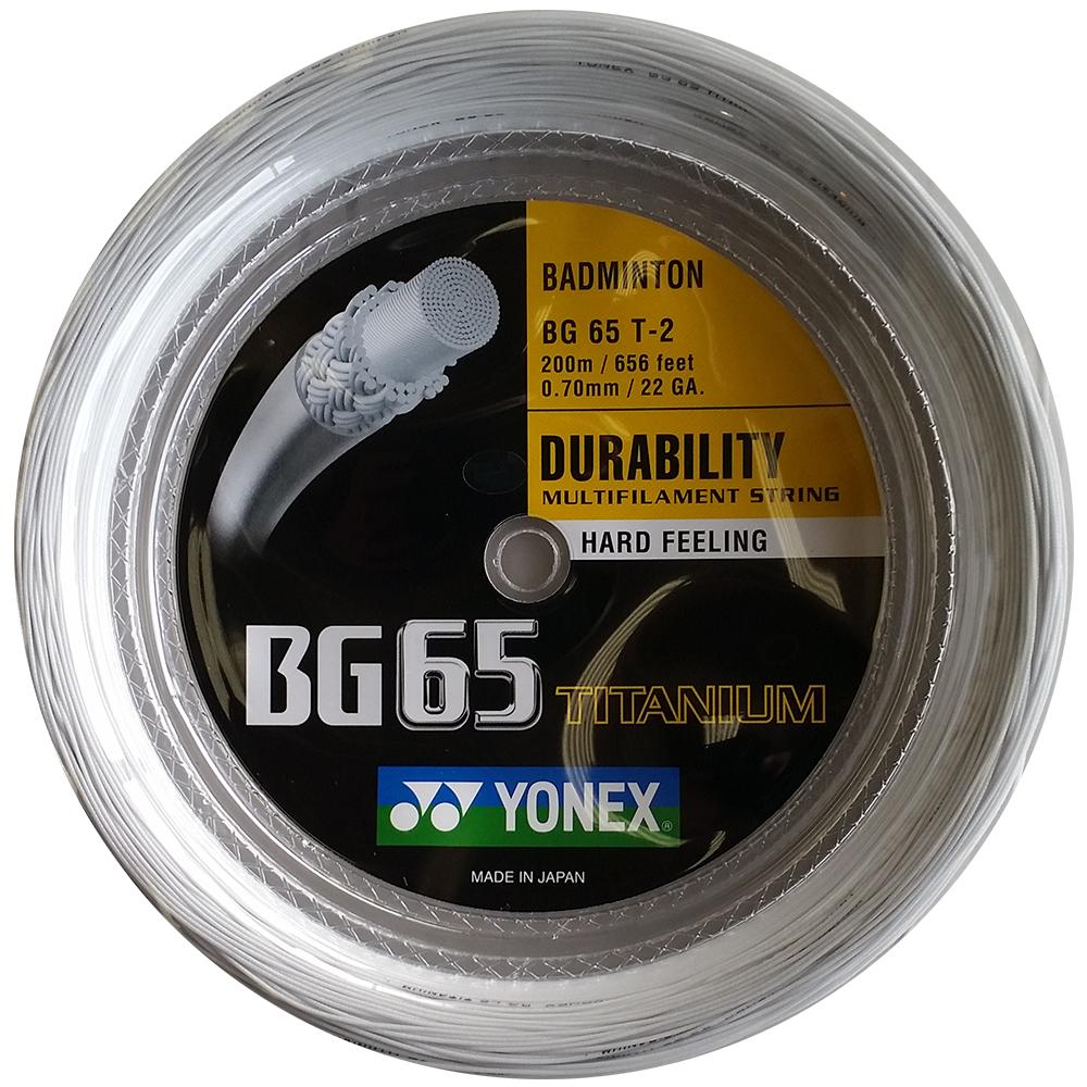 Yonex BG 65 Ti Badminton Racket String 200m Reel