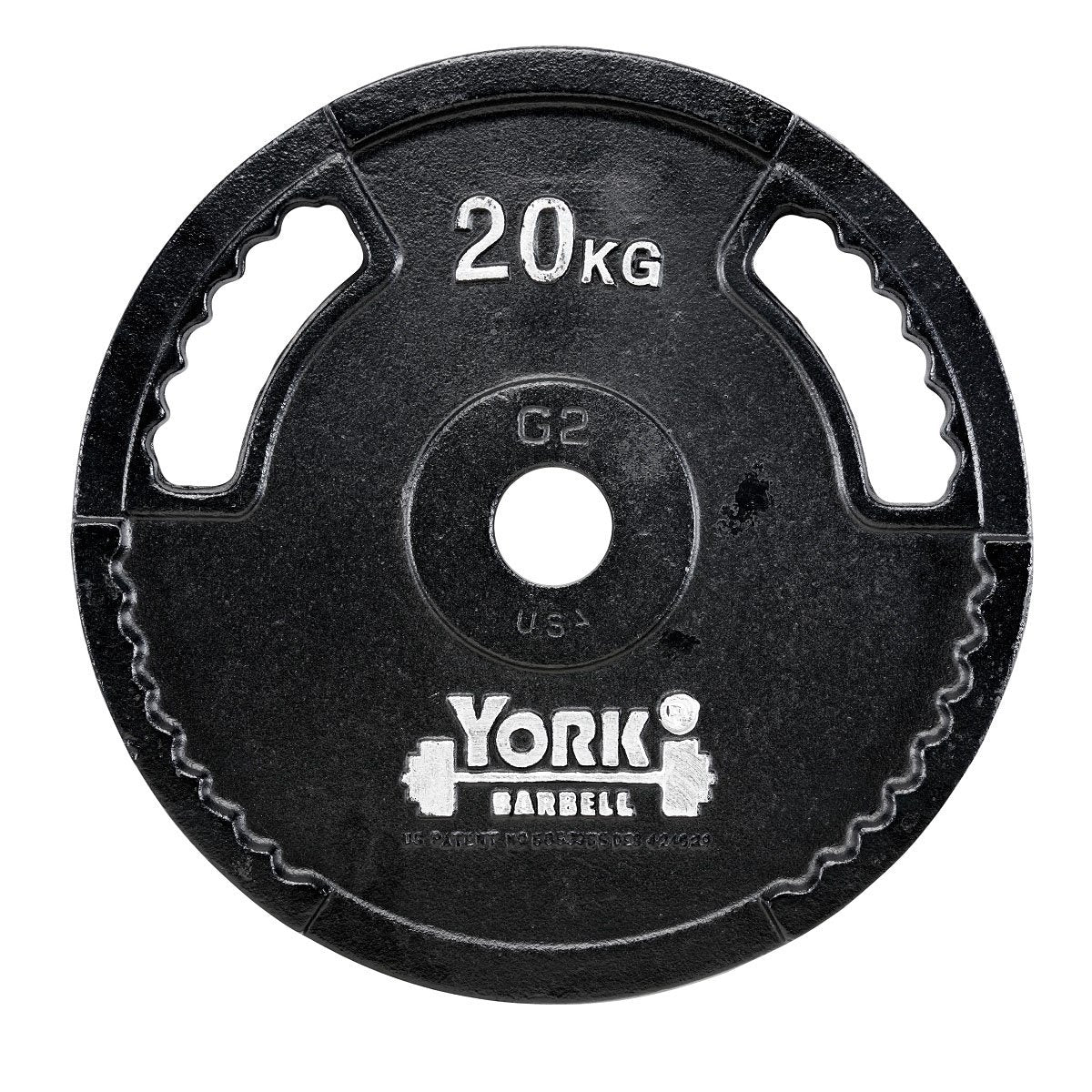 York 20kg G2 Cast Iron Olympic Weight Plate