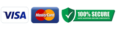 Secure payment with VISA and Mastercard