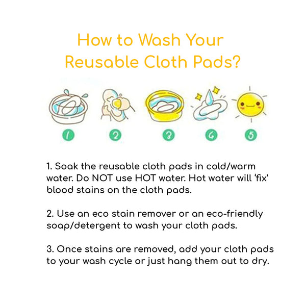 how to wash your reusable cloth pads