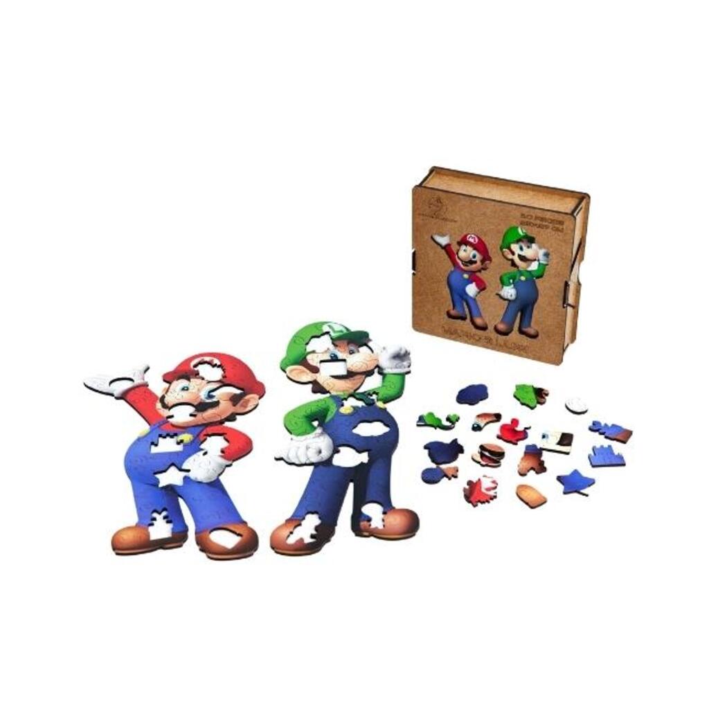 mueble Derivar triste Mario & Luigi Wooden Puzzle | Video Game Puzzles