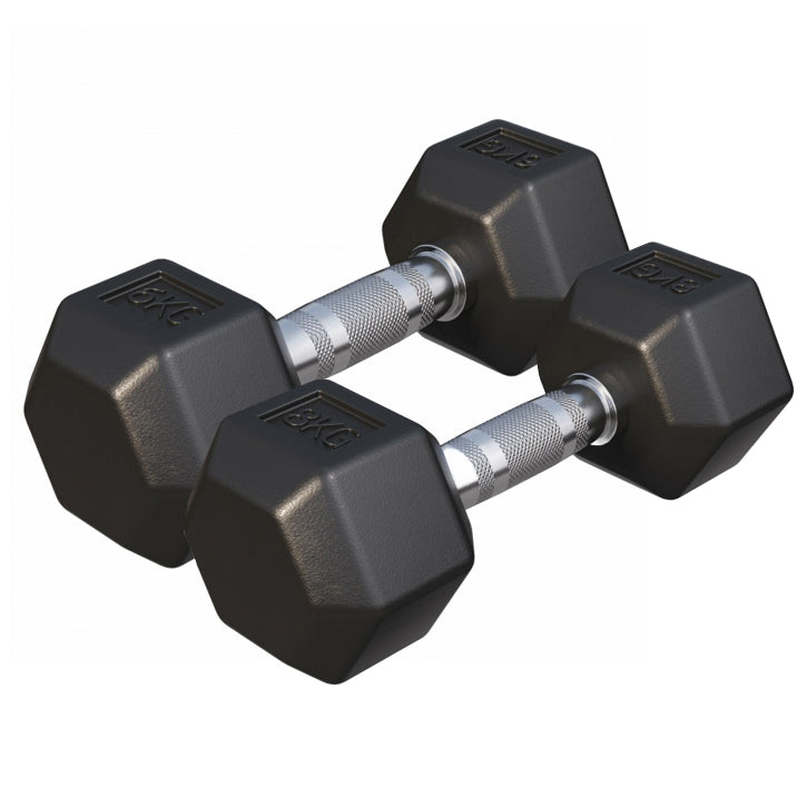 Dumbells hexagon 6 en 8 kg