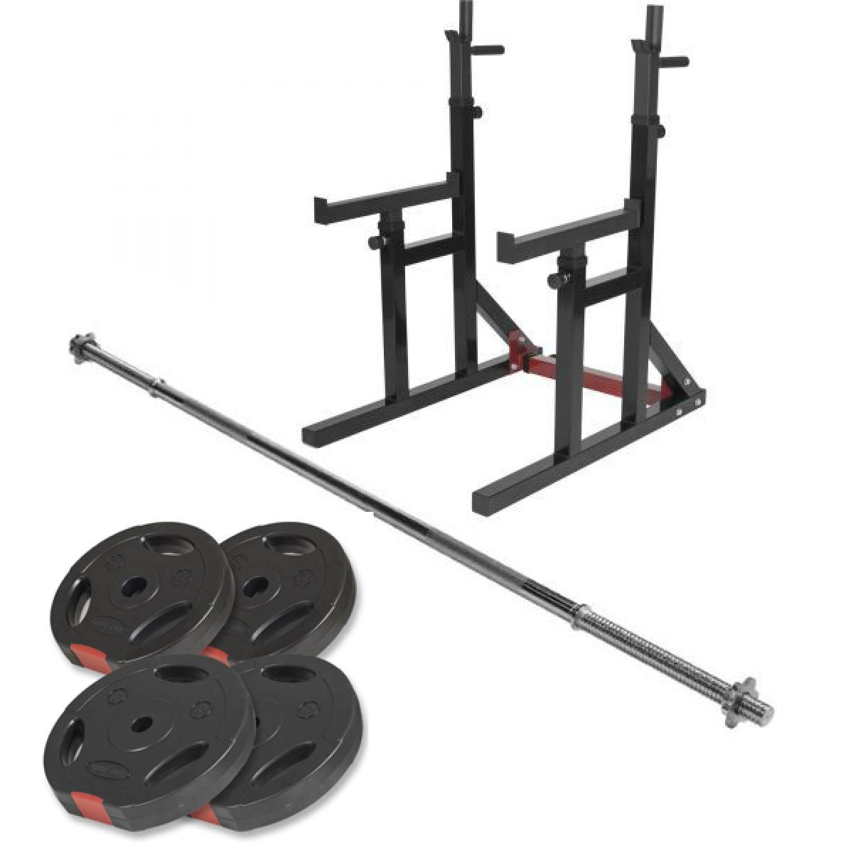 Multi Squat Rack met 40 kg Set gripper kunststof - 30 mm