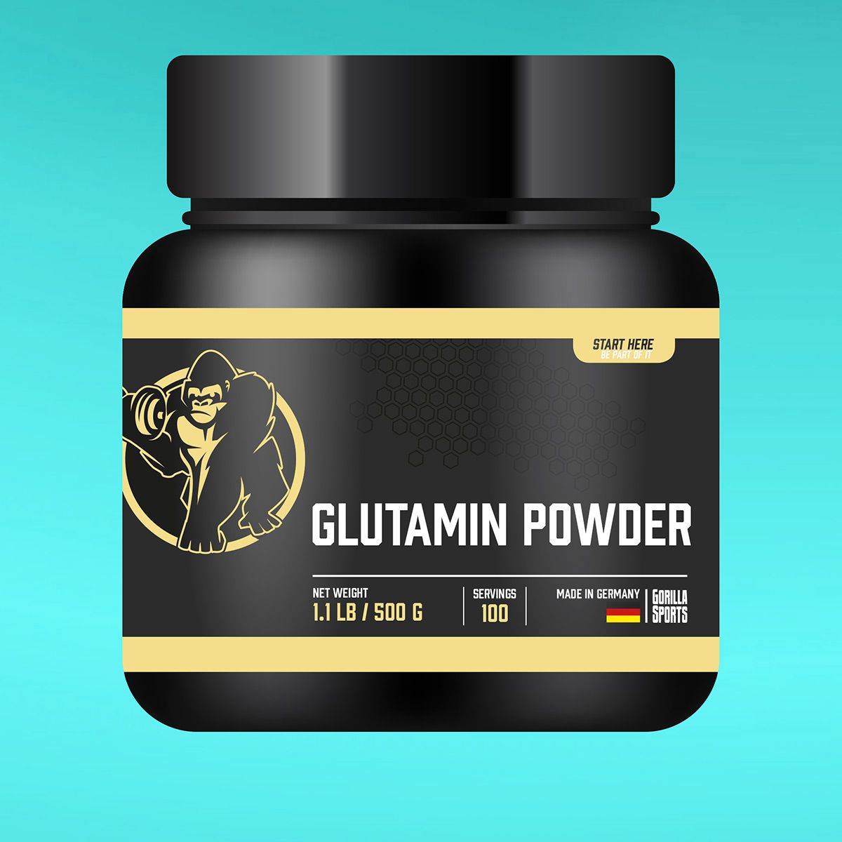 Glutamine Poeder 500 gram