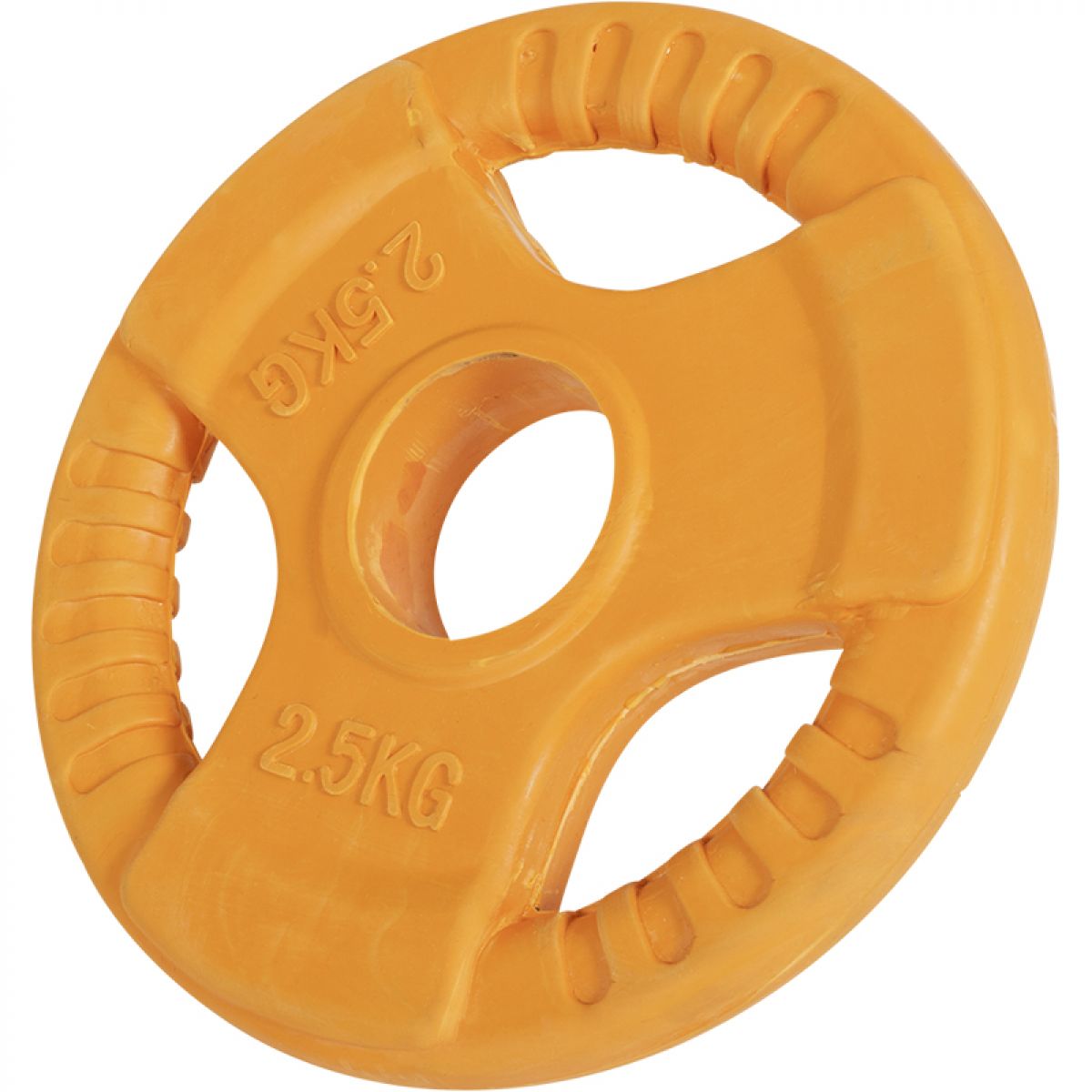 Olympische halterschijf 2,5 kg Gripper Gietijzer Rubber Coating - 50/51 mm