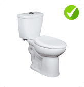 Waterridge Dual Flush Toilet is compatible 