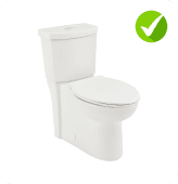 Clean Dual Flush Elongated Toilet is compatible
