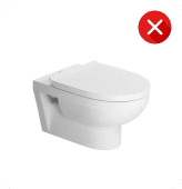 DuraStyle Basic Wall-Hung Toilet is incompatible