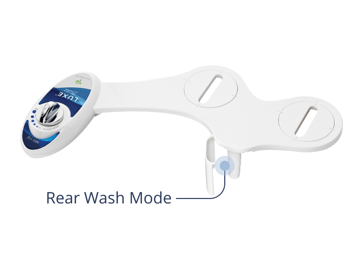 Diagram pointing out NEO 110 signature feature on bidet body