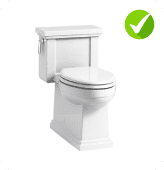 Tresham One-Piece Toilet is compatible