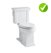 Tresham Two-Piece Toilet is compatible