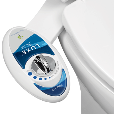 Closeup of luxe bidet Neo 110 model control panel.