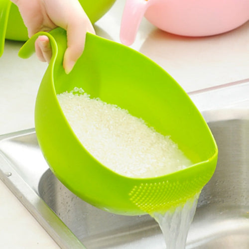 kitchen colander, silicone pot Bowl Funnel Strainer – happysaleeli