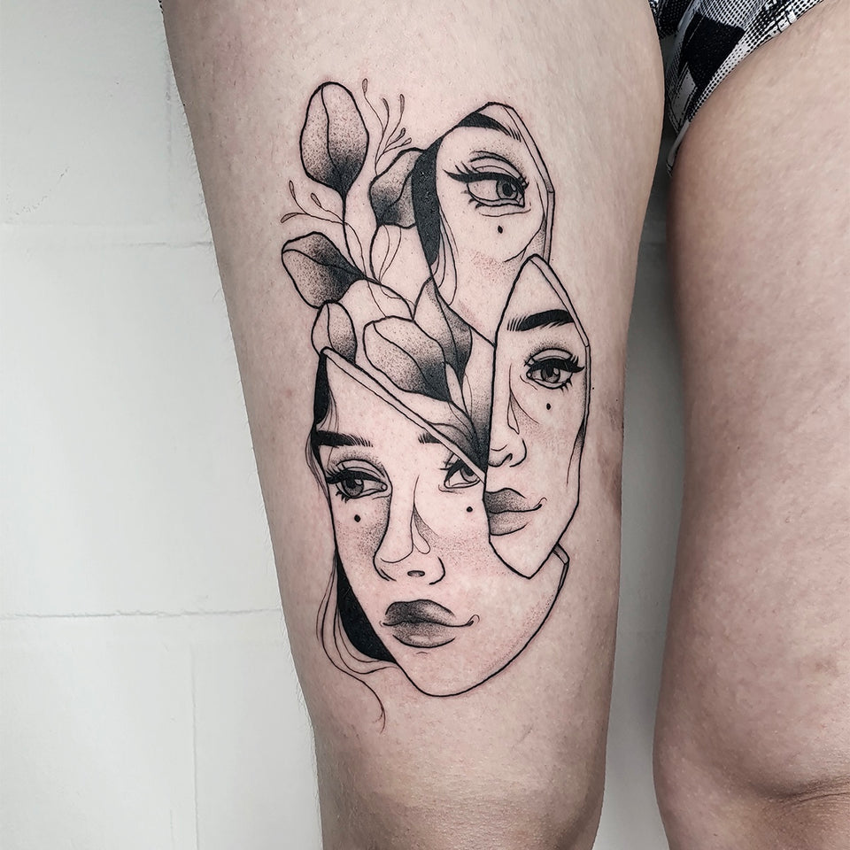 Pietro Seddas Twisted Tattoos give a Warped Perspective of Humanity   Ratta TattooRatta Tattoo
