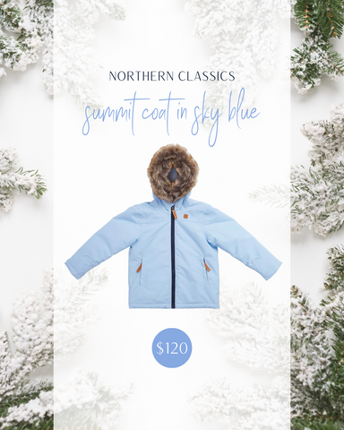 Summit Coat in Sky Blue