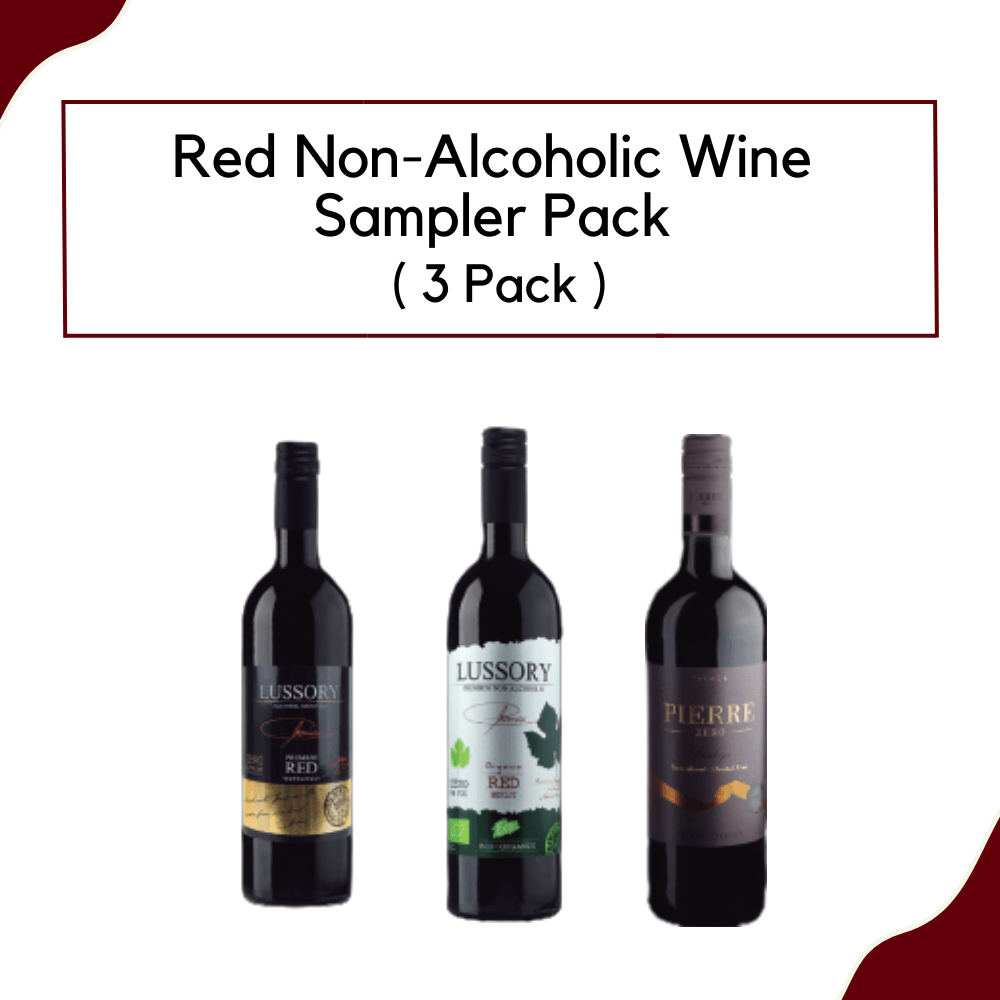 Image of Red Non-alcoholic Wine Sampler Pack (3-Bottles)