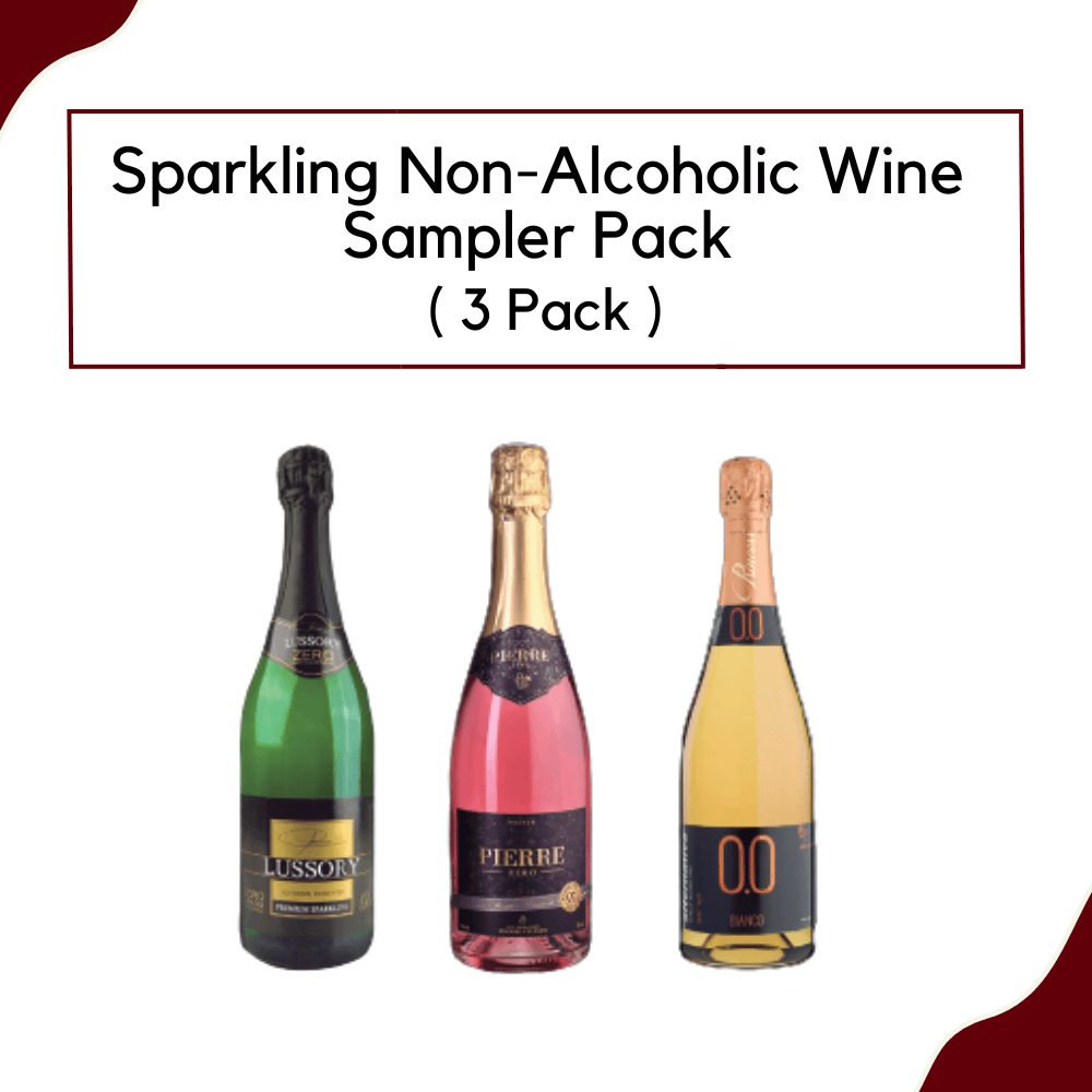 Image of Sparkling Non-alcoholic Wine Sampler Pack (3-Bottles)