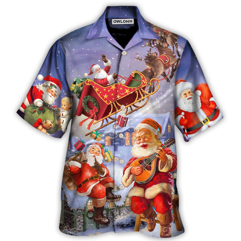 Christmas Santa Claus Funny Art Style Hawaii Shirt Ha89584