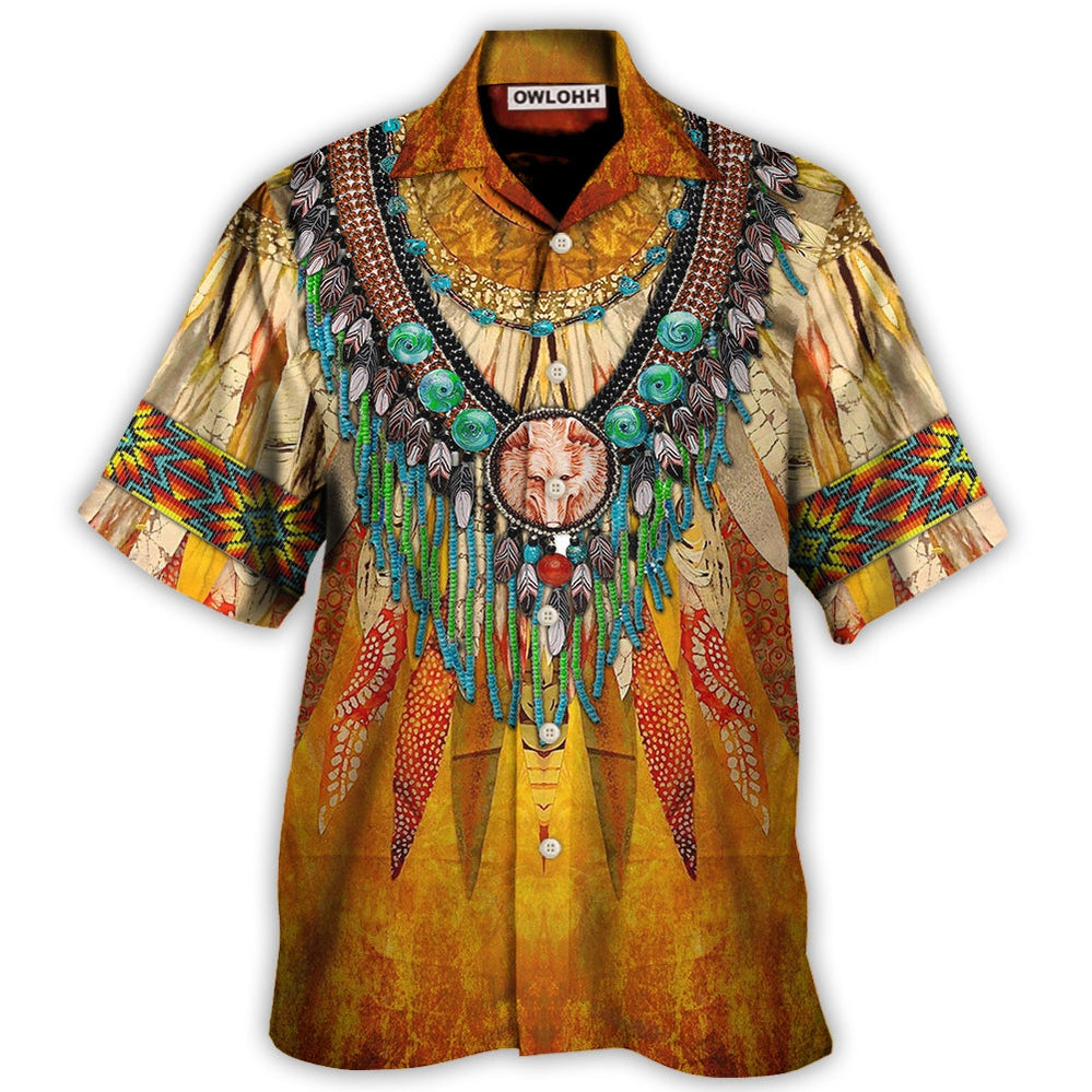 Native Cool Style Love Peace Orange Hawaii Shirt Ha68287