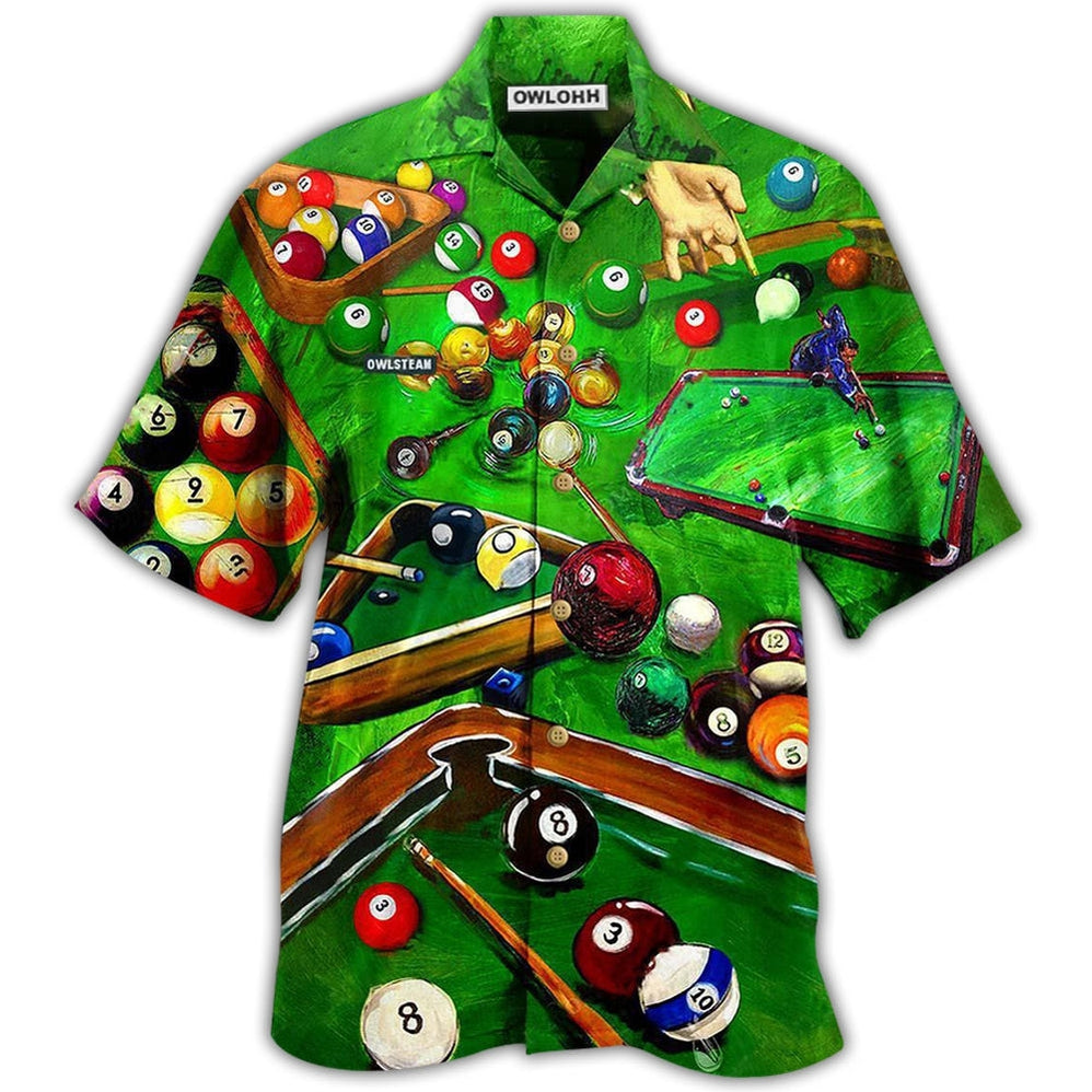 Billiard Is My Life Love Green Hawaii Shirt Ha6362