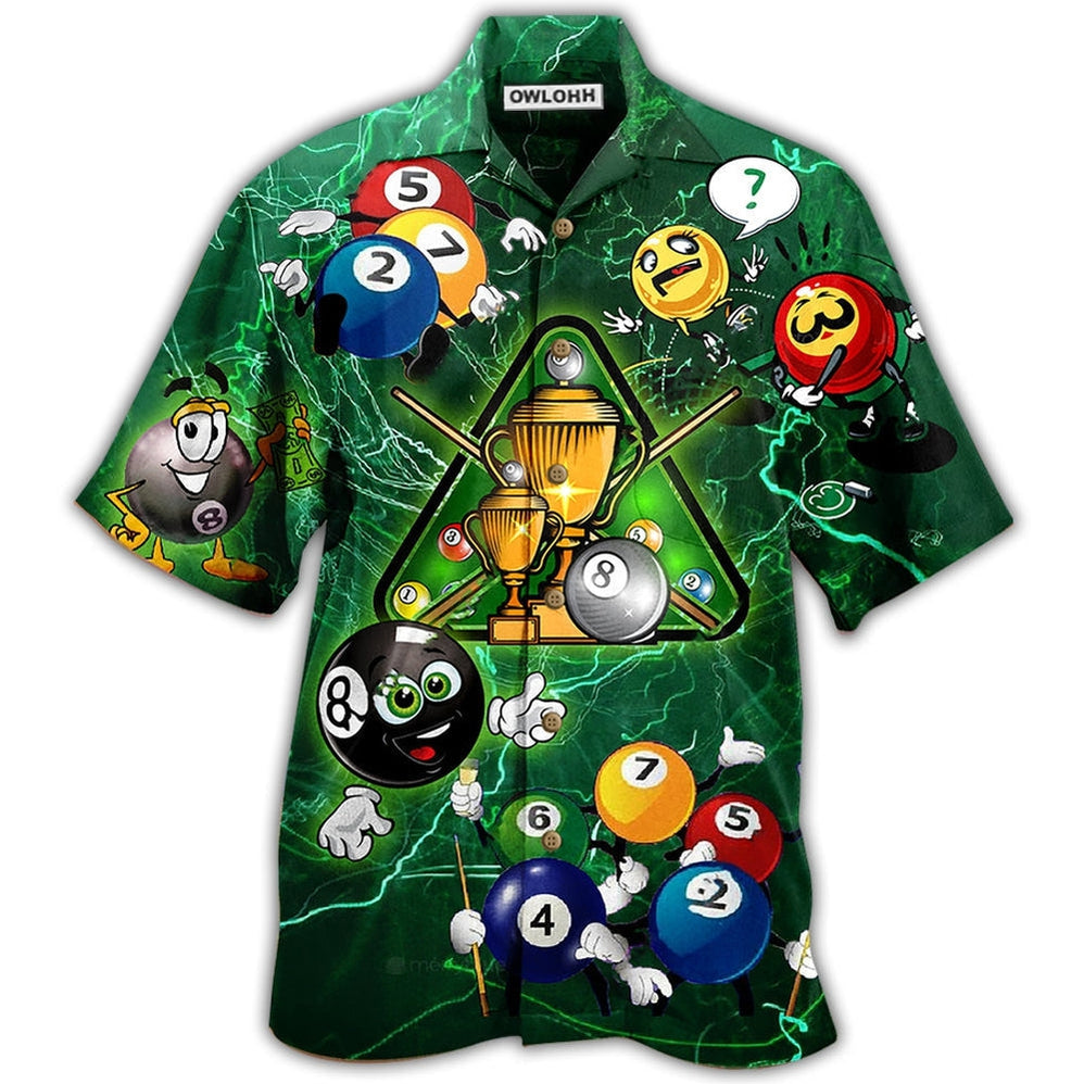 Billiard Lover Green Lightning Hawaii Shirt Ha103327