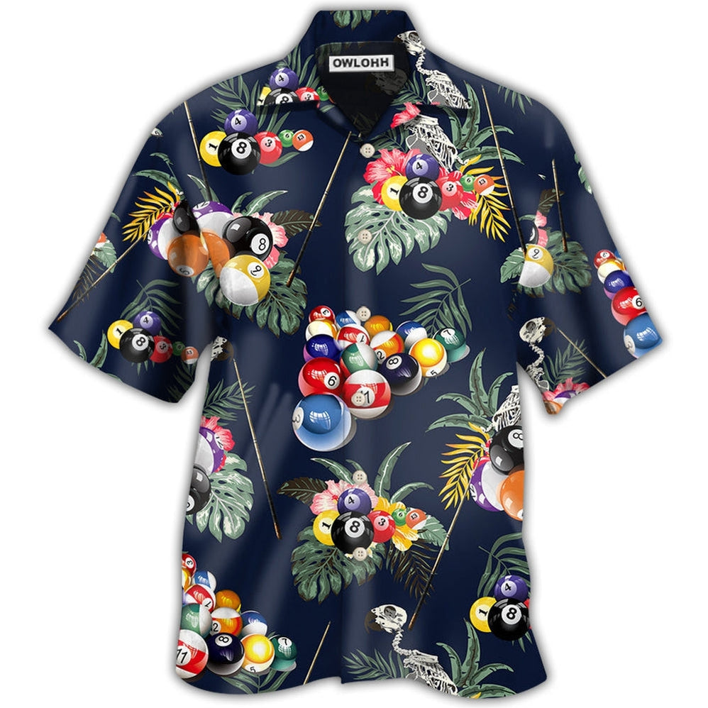 Billiard Tropical Leaf Style Hawaii Shirt Ha21918