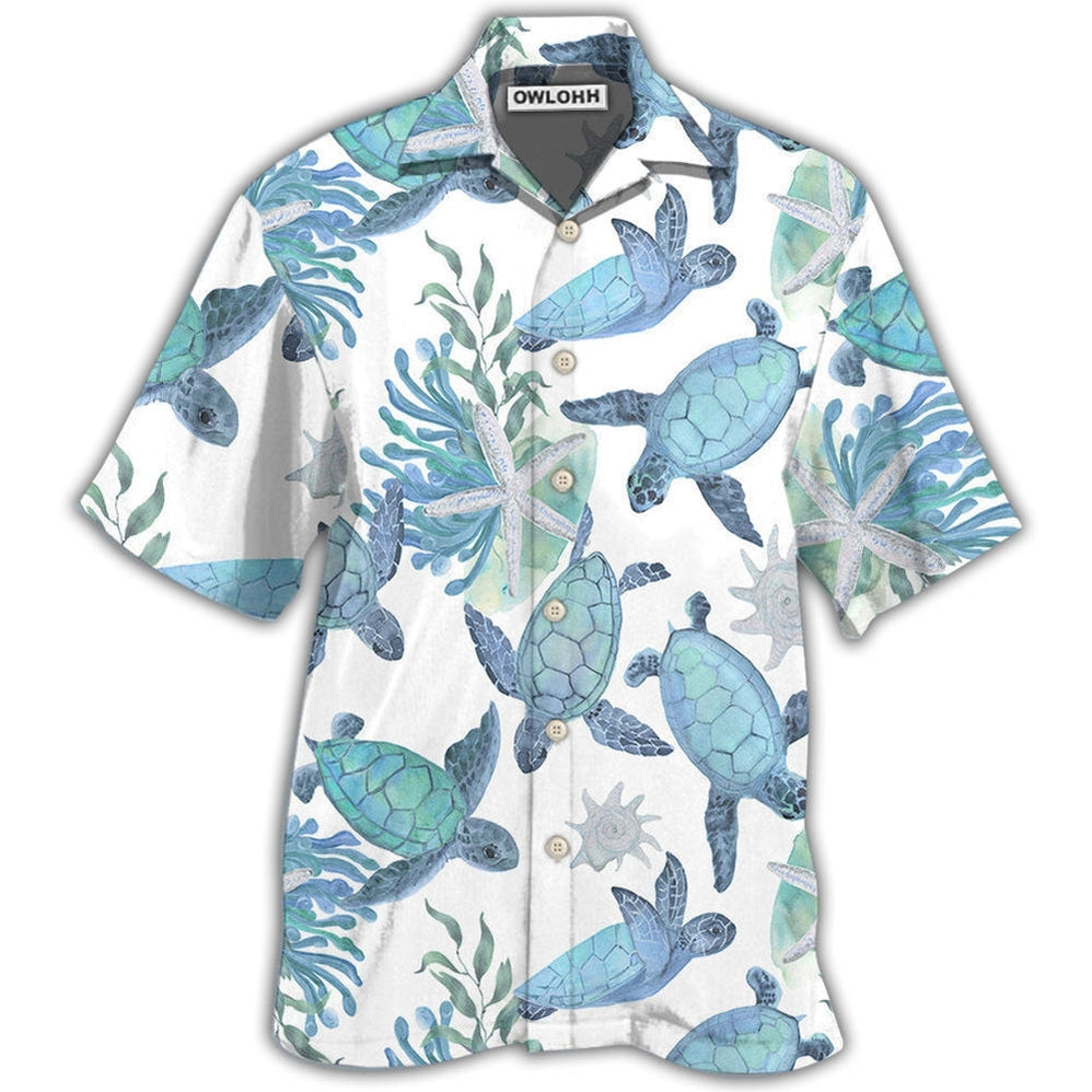 Turtle Blue Basic Hawaii Shirt Ha61995