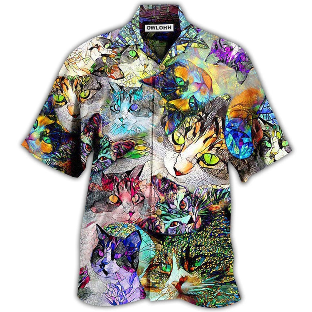 Cat Amazing Stained Glass Hawaii Shirt Ha65508