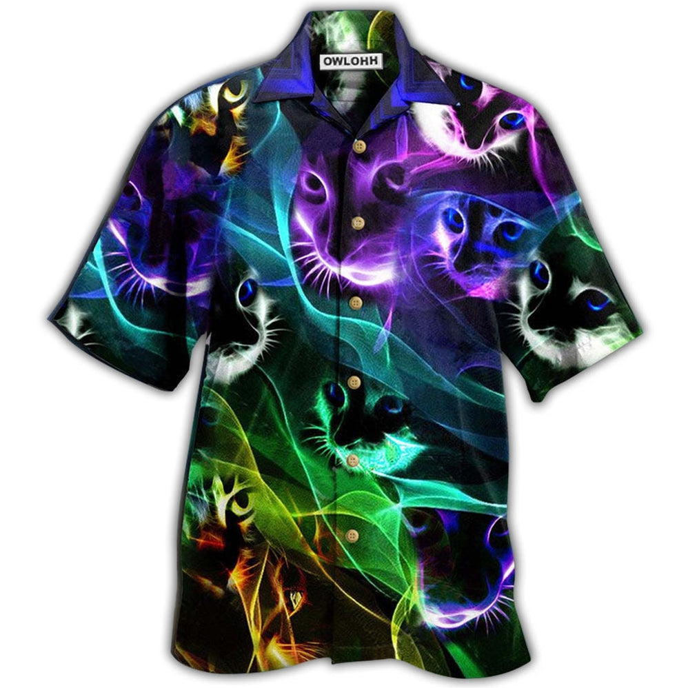 Cat Awesome Flash Neon Style Hawaii Shirt Ha50170