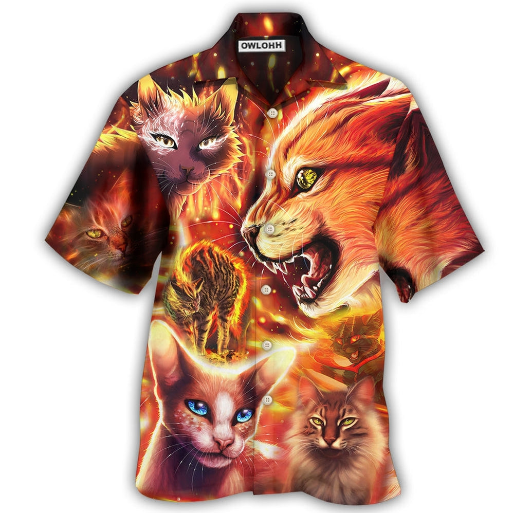 Cat Play Fire Hawaii Shirt Ha6071