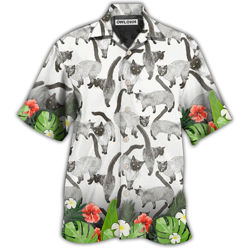 Cat Siamese Lovely Tropical Style Hawaii Shirt Ha97066