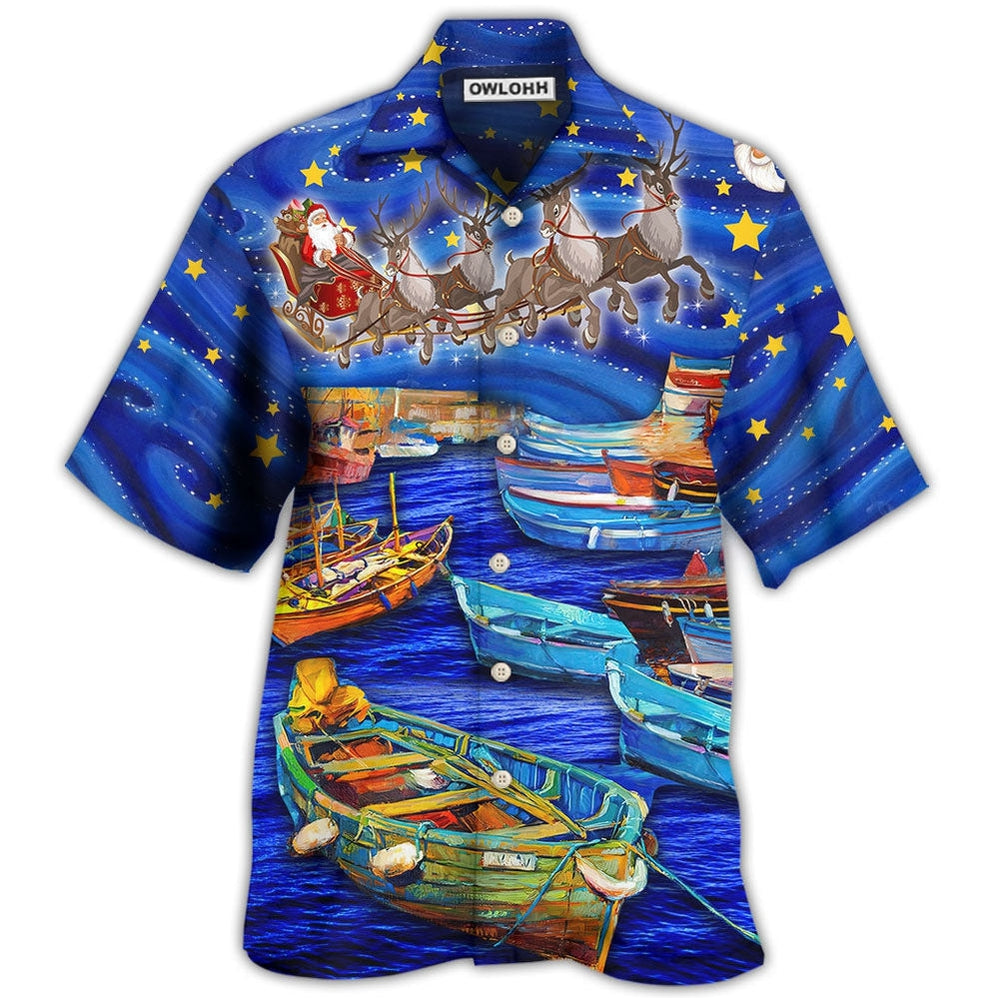 Christmas Santa Boat Dreamer Hawaii Shirt Ha45620