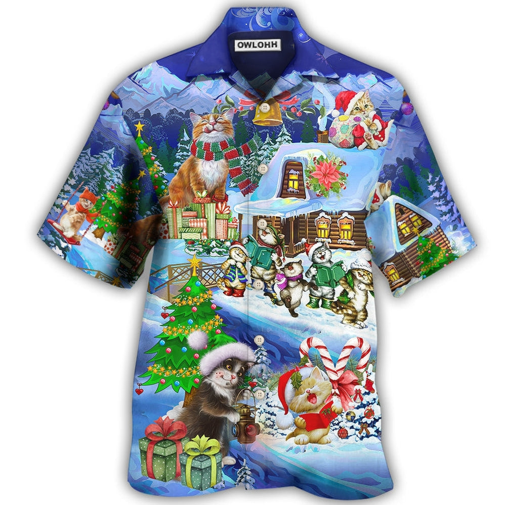 Christmas Cat Santa Love Gift Hawaii Shirt Ha48459