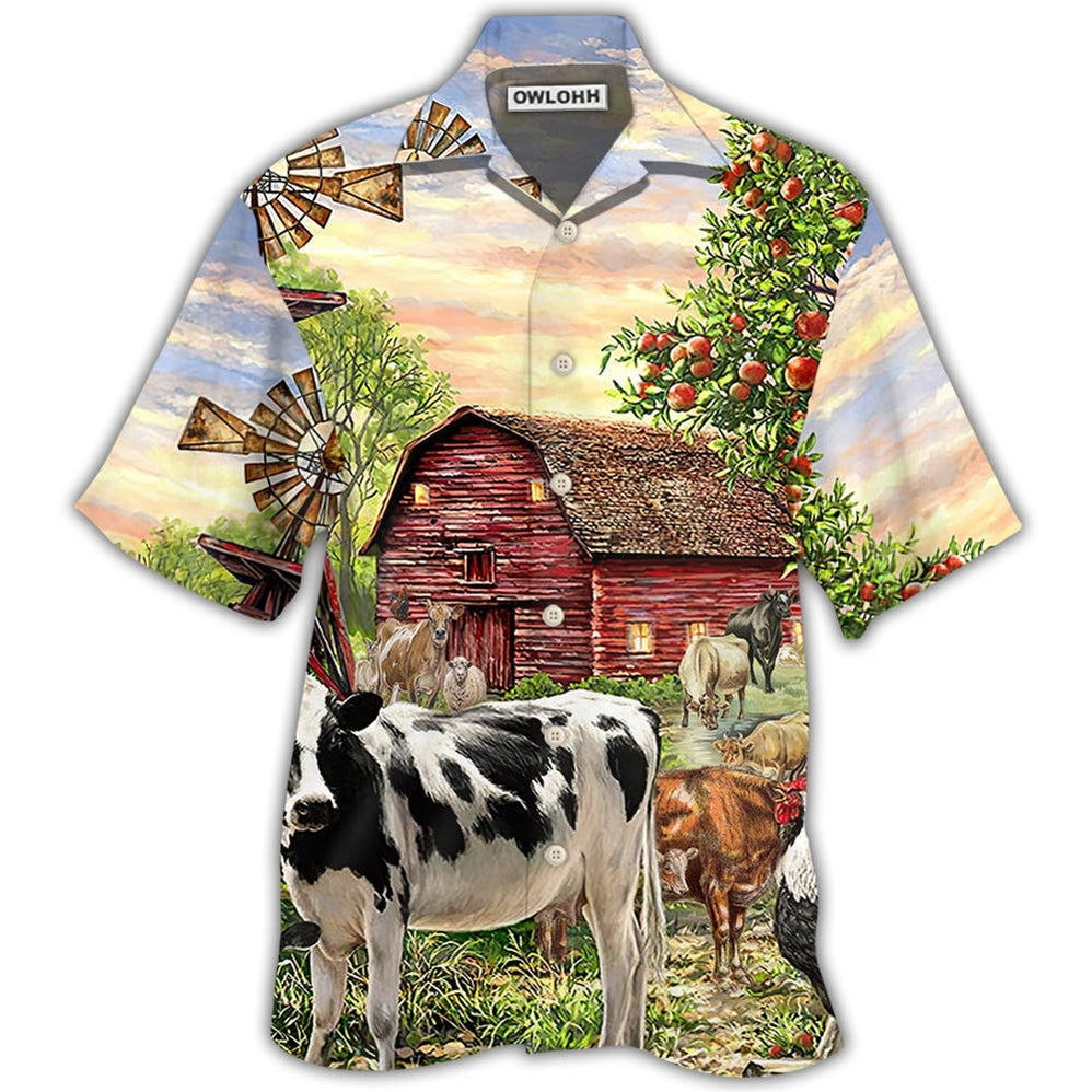 Cow Farm Peaceful Life Hawaii Shirt Ha10035