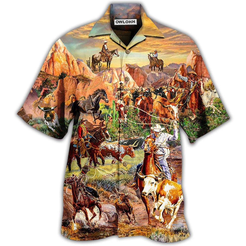 Cowboy Freedom Life Style Moutain Hawaii Shirt Ha26629