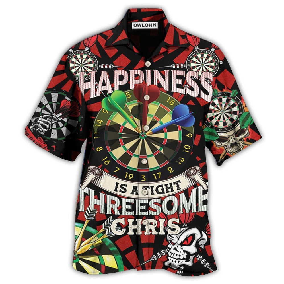 Darts Happiness Black And Red Style Hawaii Shirt Ha28110