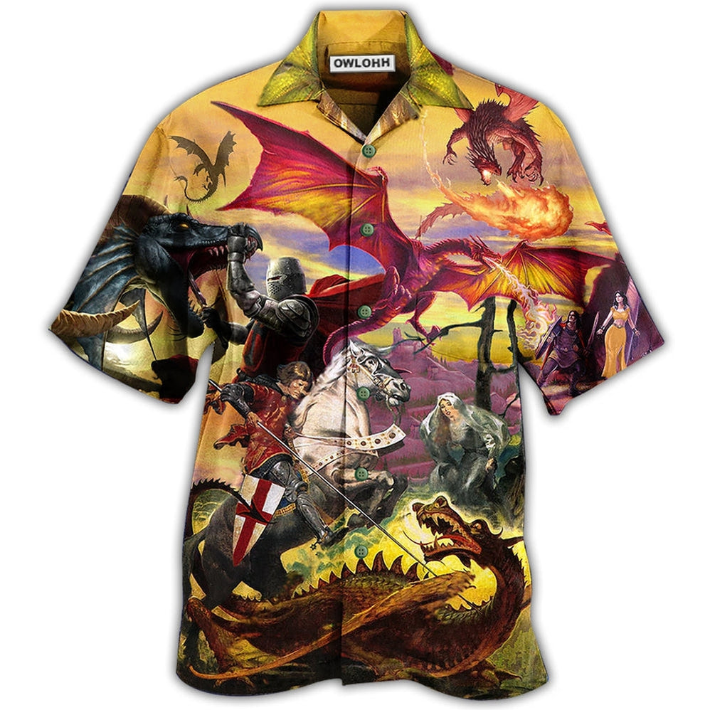 Dragon Fighting The Knights Hawaii Shirt Ha79131